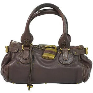 Chloe Paddington Handbag Leather Brown